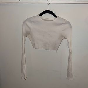 cropped white Lone Sleeve